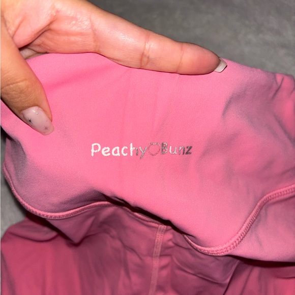 Peachy Bunz, Pink Radiant V Waist Shorts, size S - Picture 3 of 3